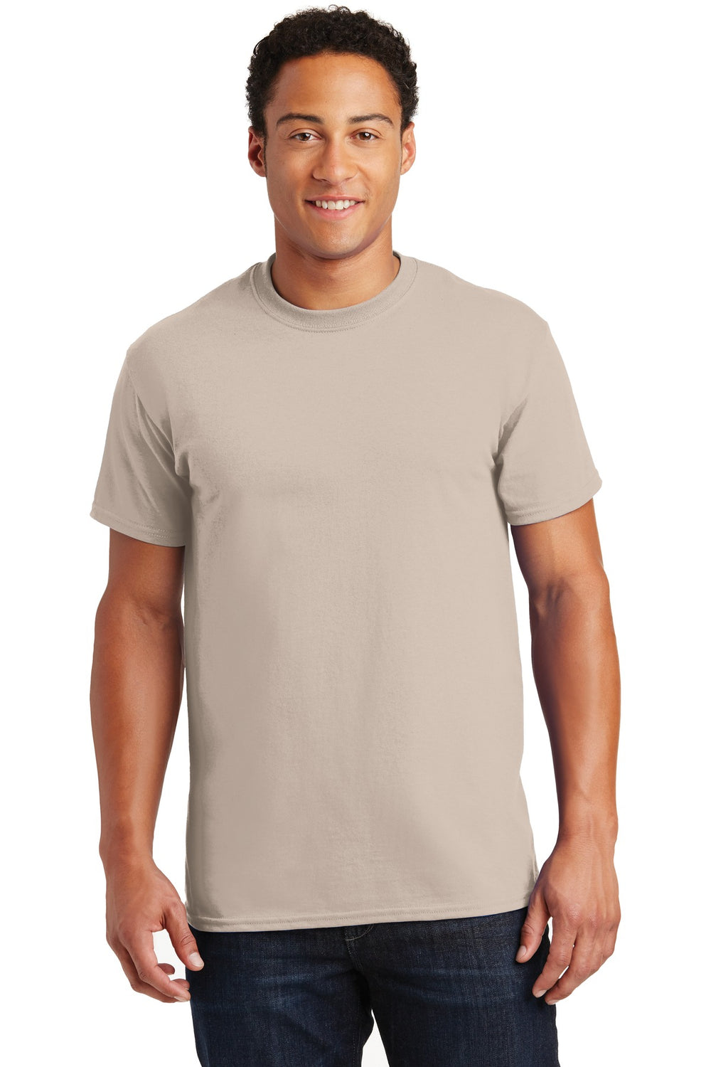 Gildan® Ultra Cotton® 100% US Cotton T-Shirt - Sand - S