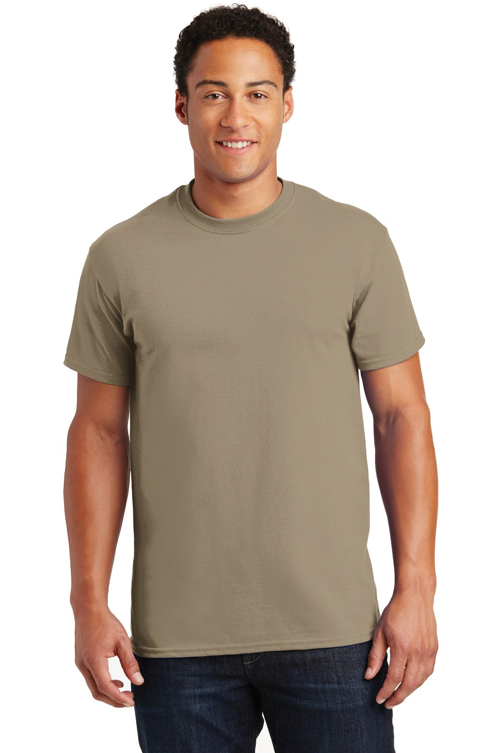 Gildan® Ultra Cotton® 100% US Cotton T-Shirt - Tan - S
