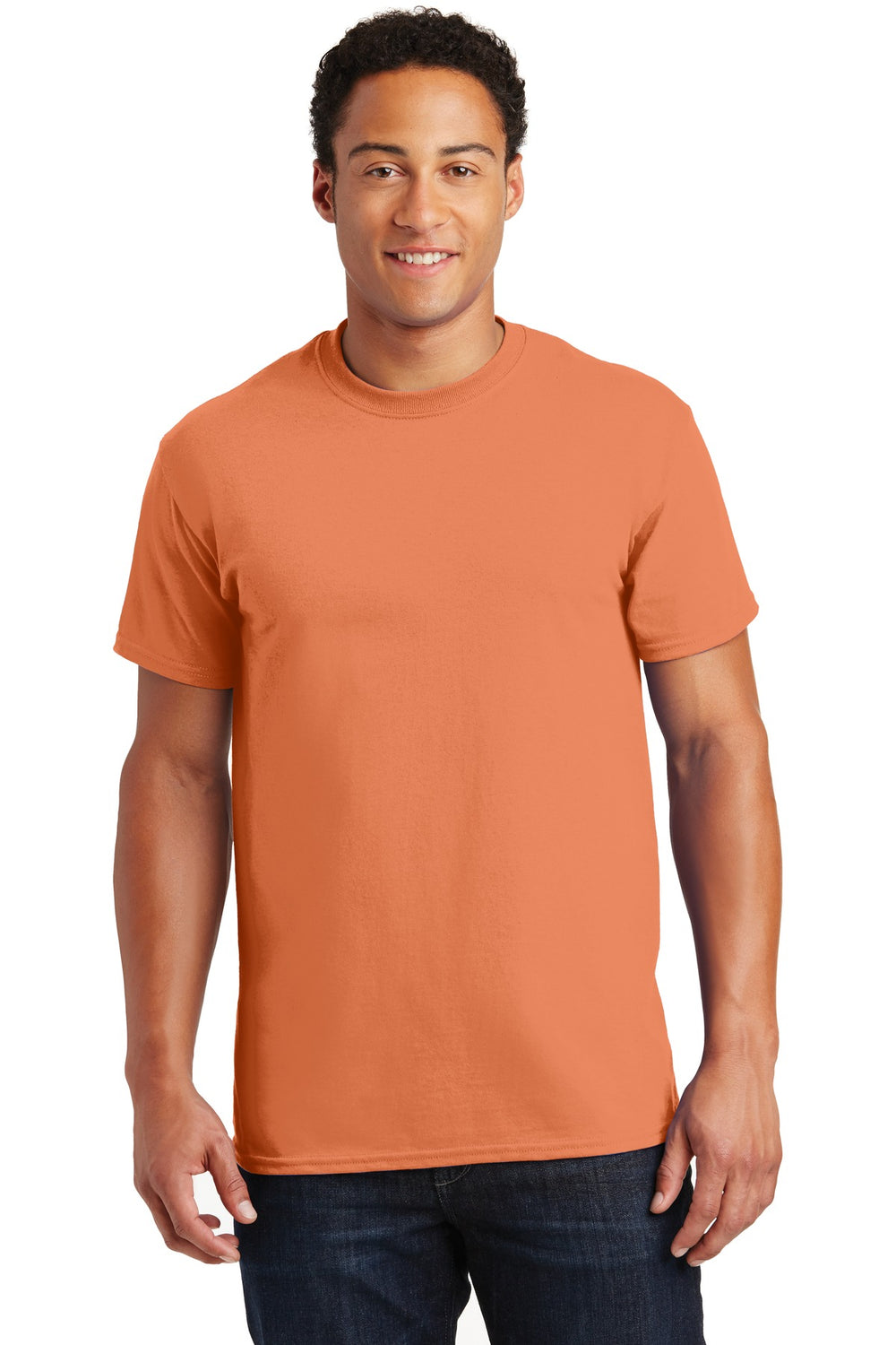 Gildan® Ultra Cotton® 100% US Cotton T-Shirt - Tangerine - S