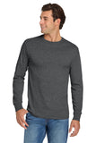 Jerzees® Dri-Power® 50/50 Cotton/Poly Long Sleeve T-Shirt - Black Heather - S