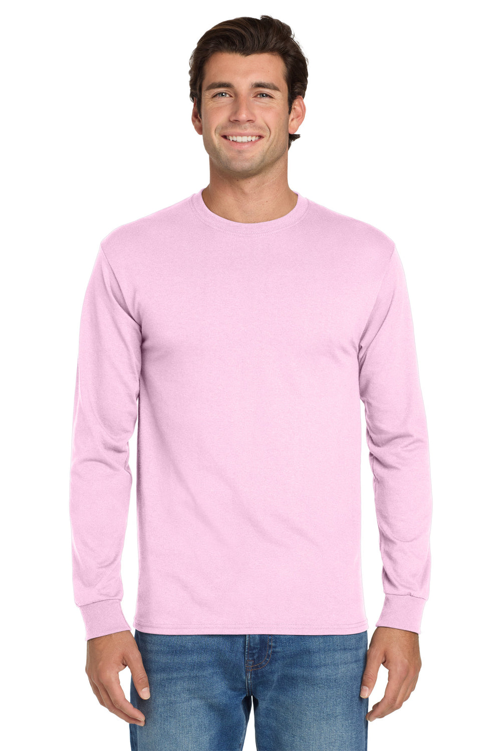 Jerzees® Dri-Power® 50/50 Cotton/Poly Long Sleeve T-Shirt - Classic Pink - S