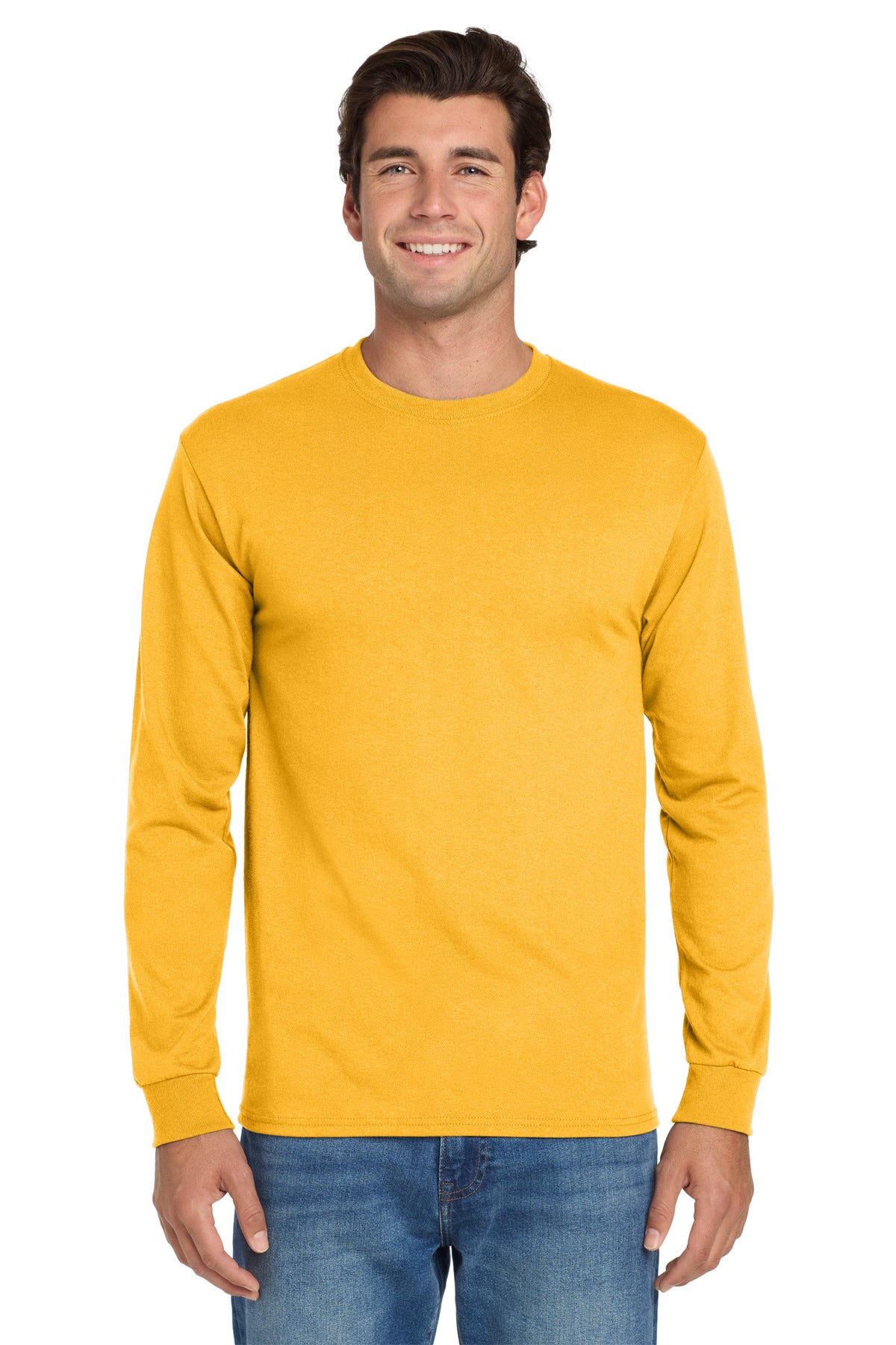 Jerzees® Dri-Power® 50/50 Cotton/Poly Long Sleeve T-Shirt - Gold - S