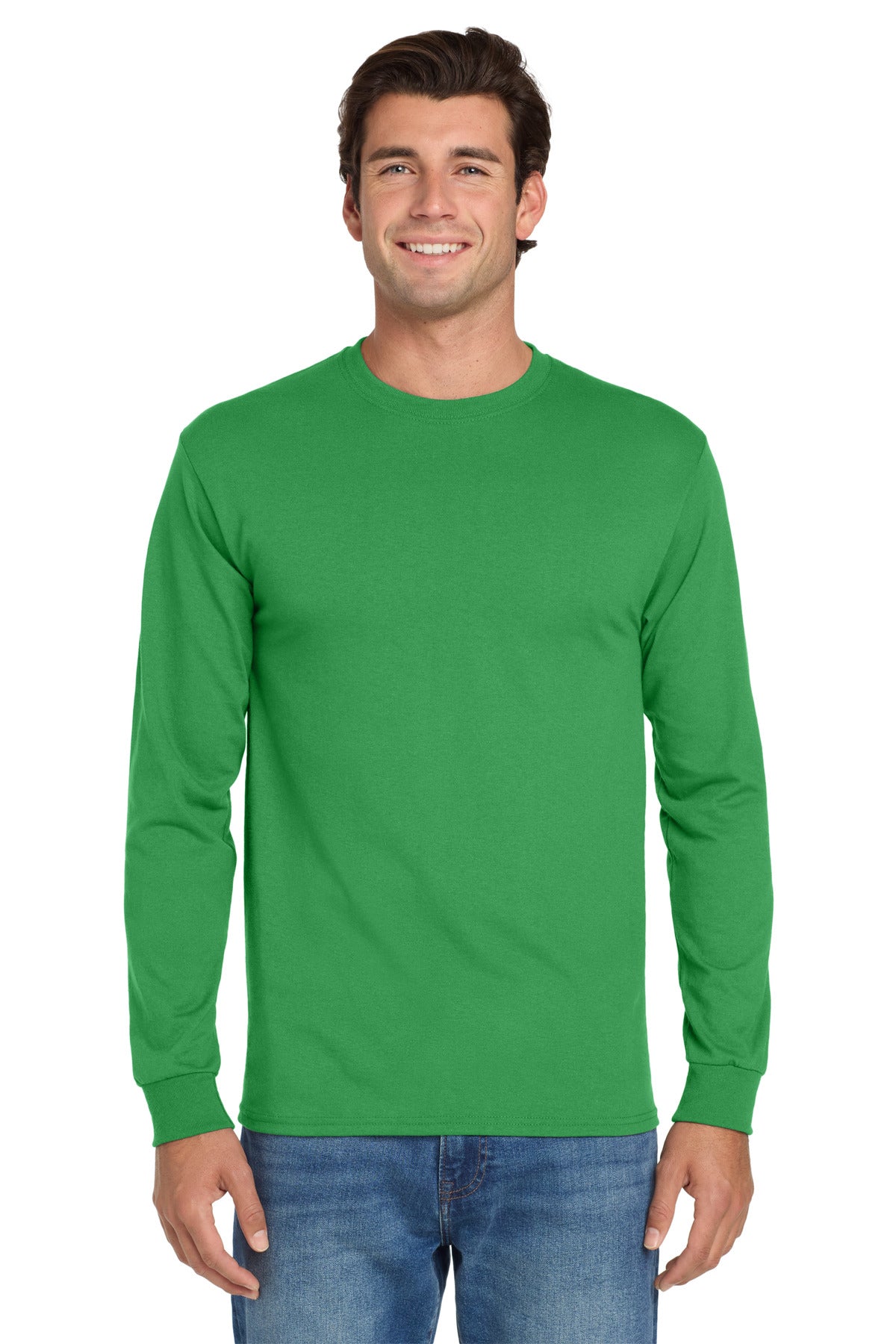 Jerzees® Dri-Power® 50/50 Cotton/Poly Long Sleeve T-Shirt - Kelly - 2XL