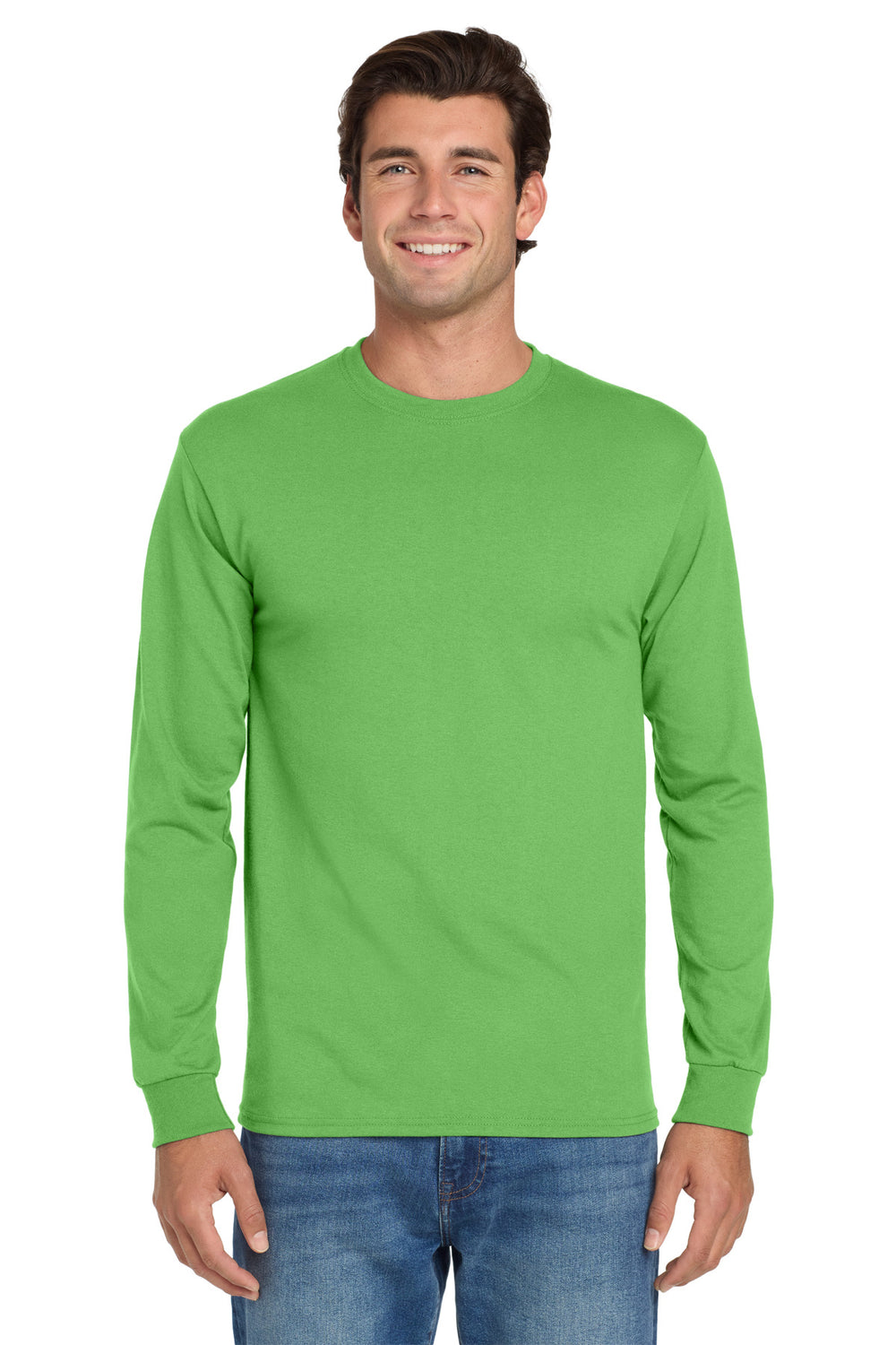 Jerzees® Dri-Power® 50/50 Cotton/Poly Long Sleeve T-Shirt - Kiwi - S