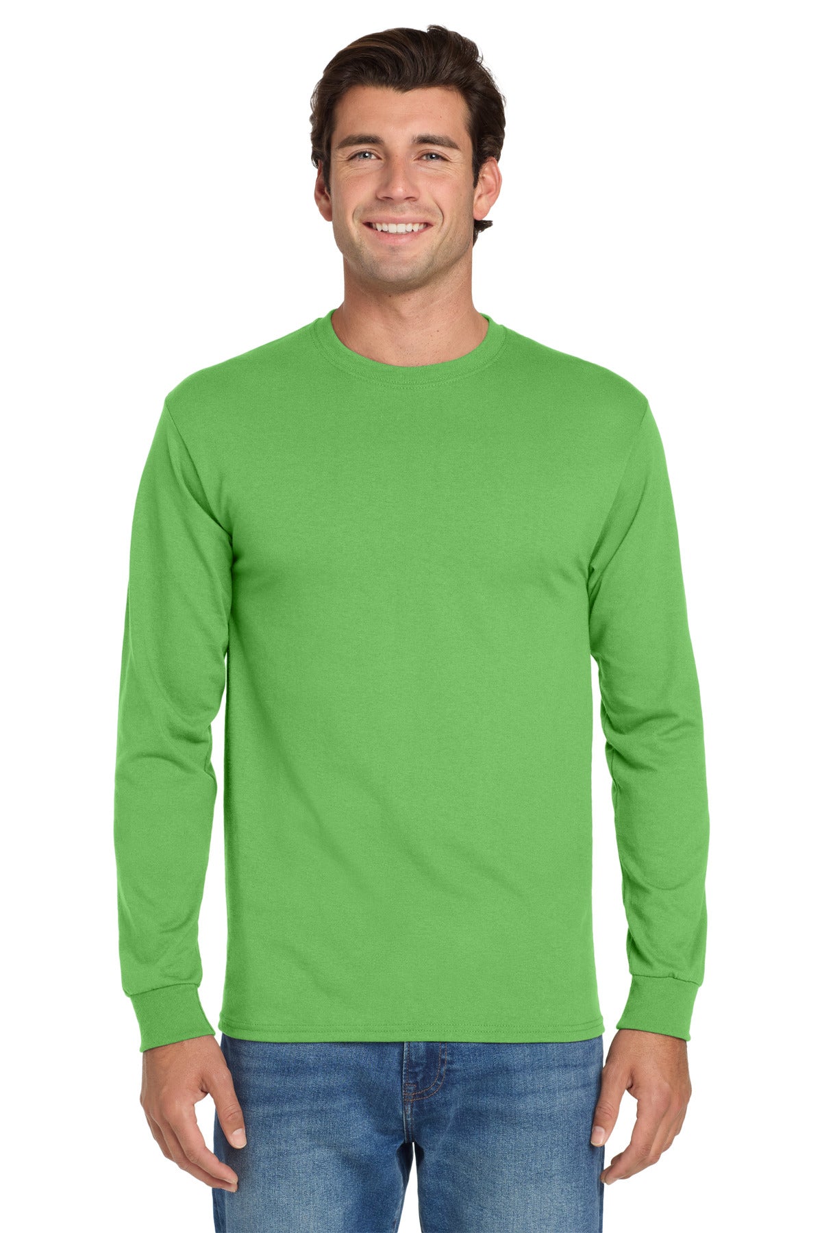 Jerzees® Dri-Power® 50/50 Cotton/Poly Long Sleeve T-Shirt - Kiwi - S
