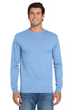 Jerzees® Dri-Power® 50/50 Cotton/Poly Long Sleeve T-Shirt - Light Blue - S