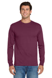 Jerzees® Dri-Power® 50/50 Cotton/Poly Long Sleeve T-Shirt - Maroon - S