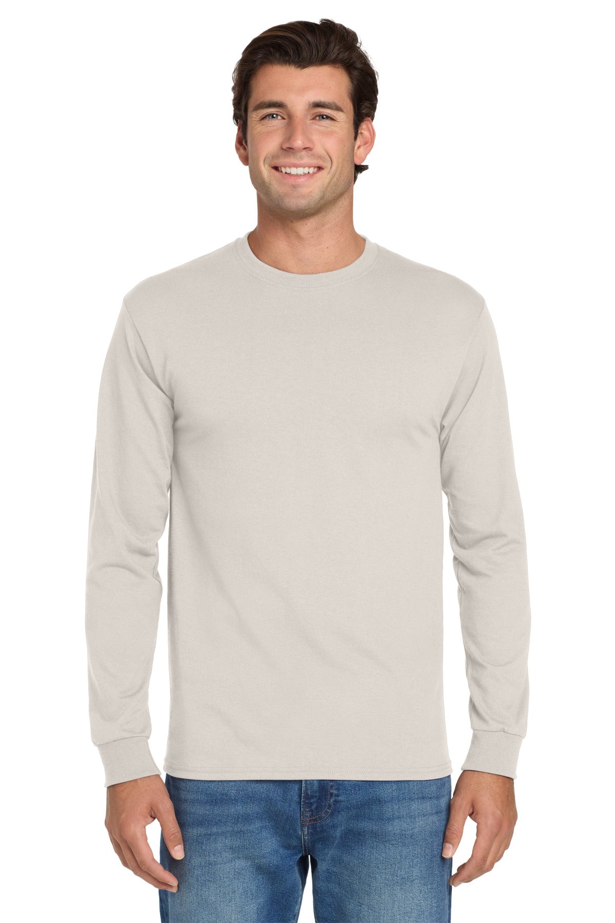 Jerzees® Dri-Power® 50/50 Cotton/Poly Long Sleeve T-Shirt - Sandstone - 2XL