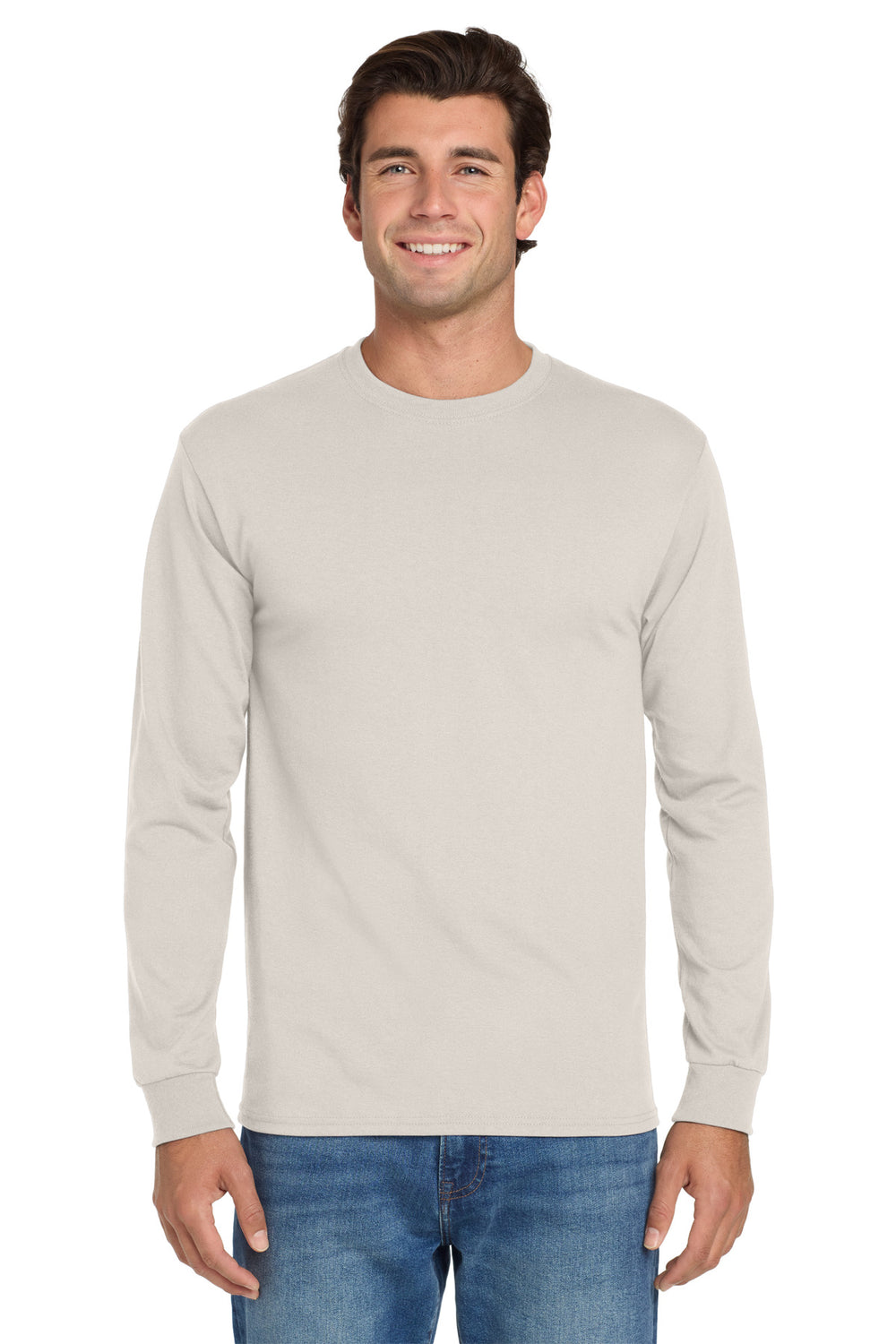 Jerzees® Dri-Power® 50/50 Cotton/Poly Long Sleeve T-Shirt - Sandstone - 2XL