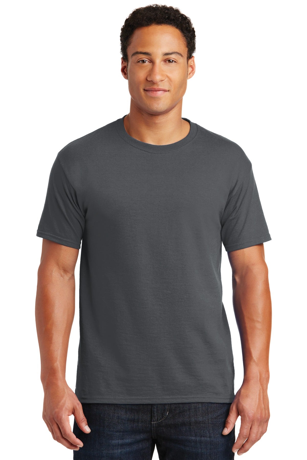 Jerzees® Dri-Power® 50/50 Cotton/Poly T-Shirt - Charcoal Grey - S