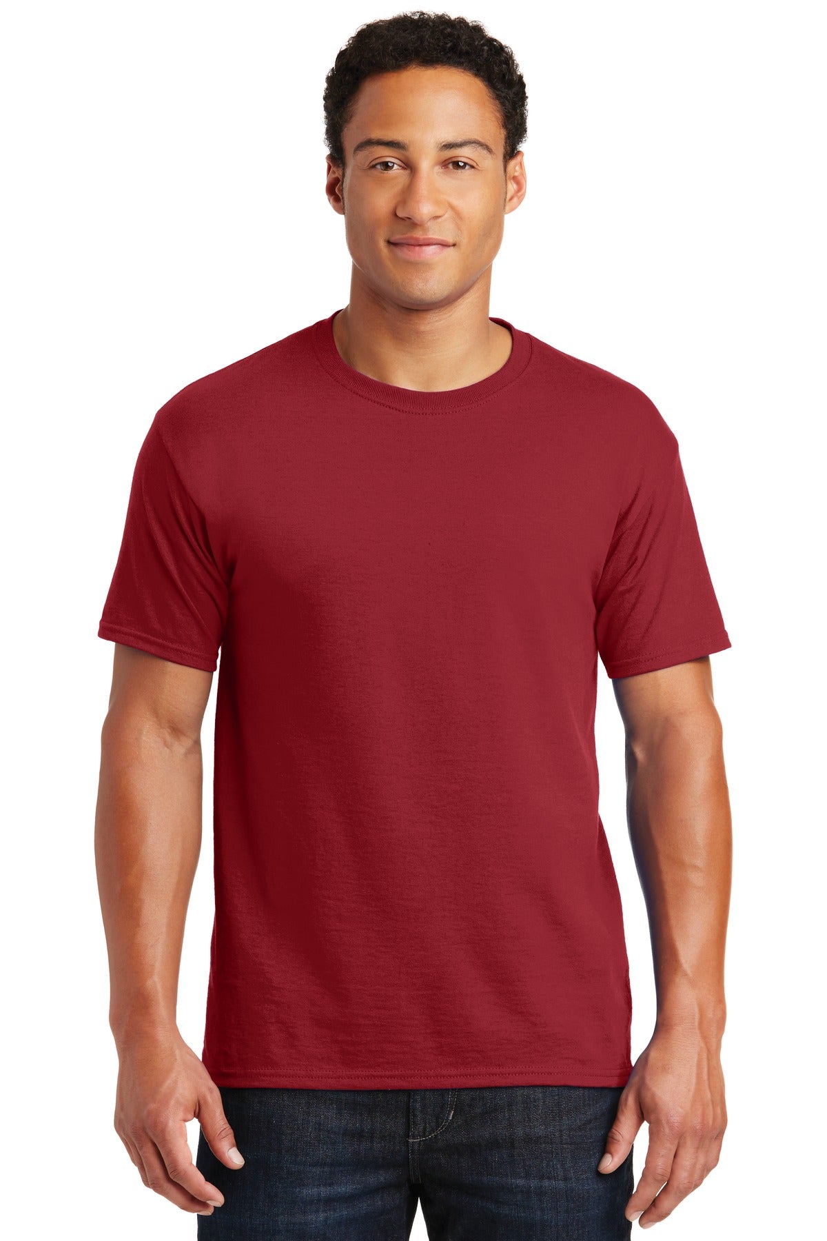 Jerzees® Dri-Power® 50/50 Cotton/Poly T-Shirt - Crimson - S