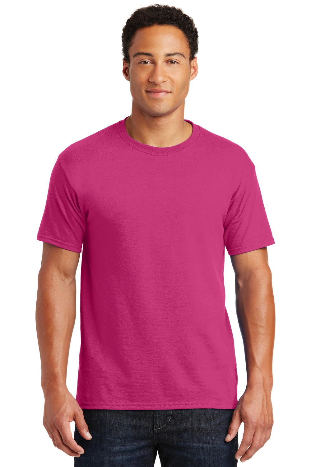 Jerzees® Dri-Power® 50/50 Cotton/Poly T-Shirt - Cyber Pink - S