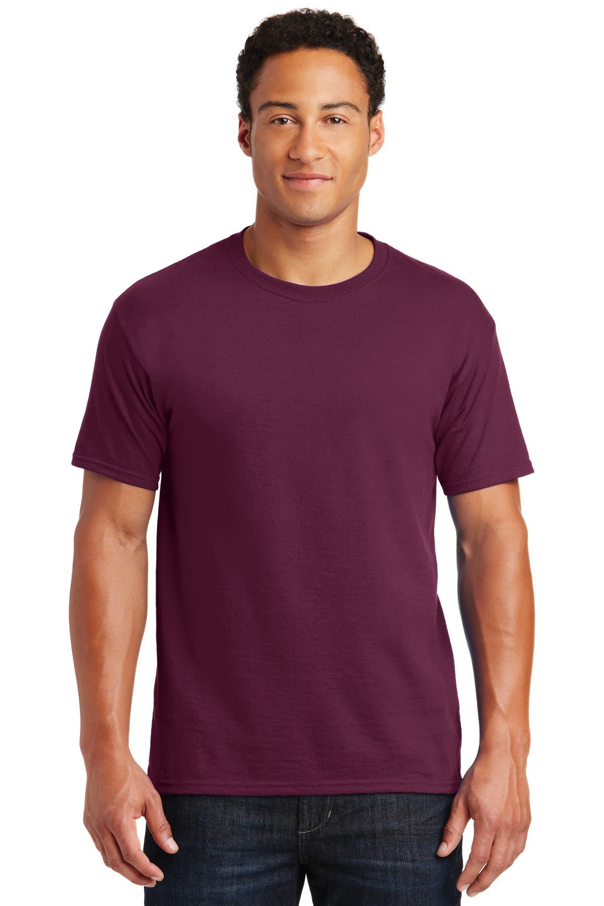 Jerzees® Dri-Power® 50/50 Cotton/Poly T-Shirt - Maroon - S