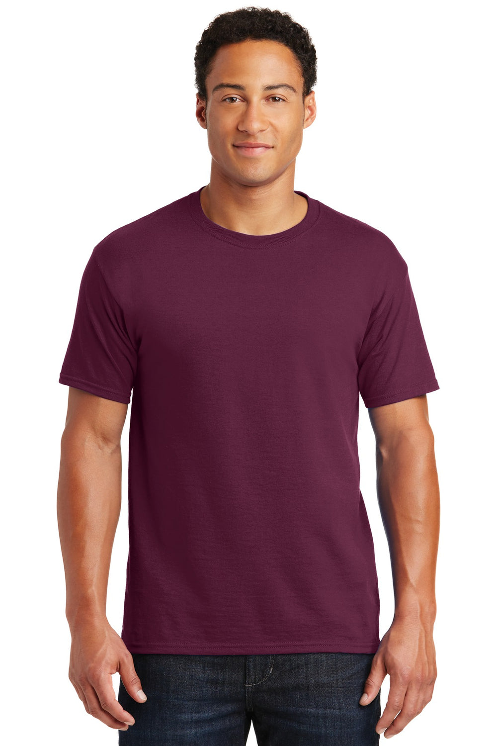 Jerzees® Dri-Power® 50/50 Cotton/Poly T-Shirt - Maroon - S