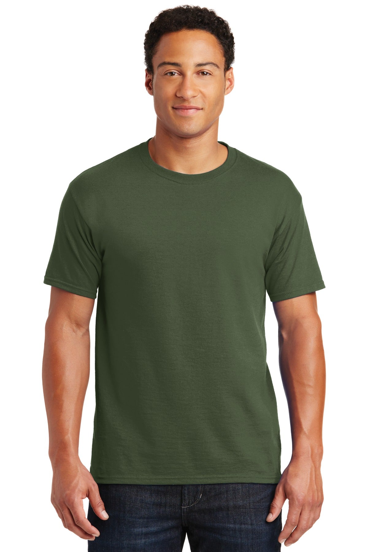 Jerzees® Dri-Power® 50/50 Cotton/Poly T-Shirt - Military Green - S