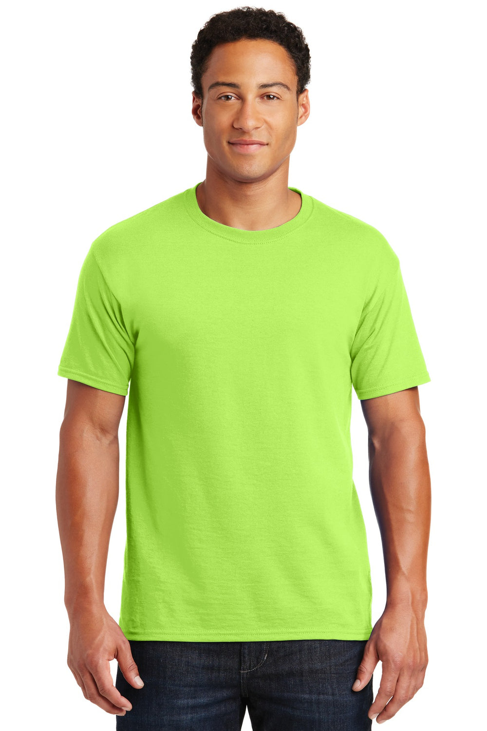 Jerzees® Dri-Power® 50/50 Cotton/Poly T-Shirt - Neon Green - S