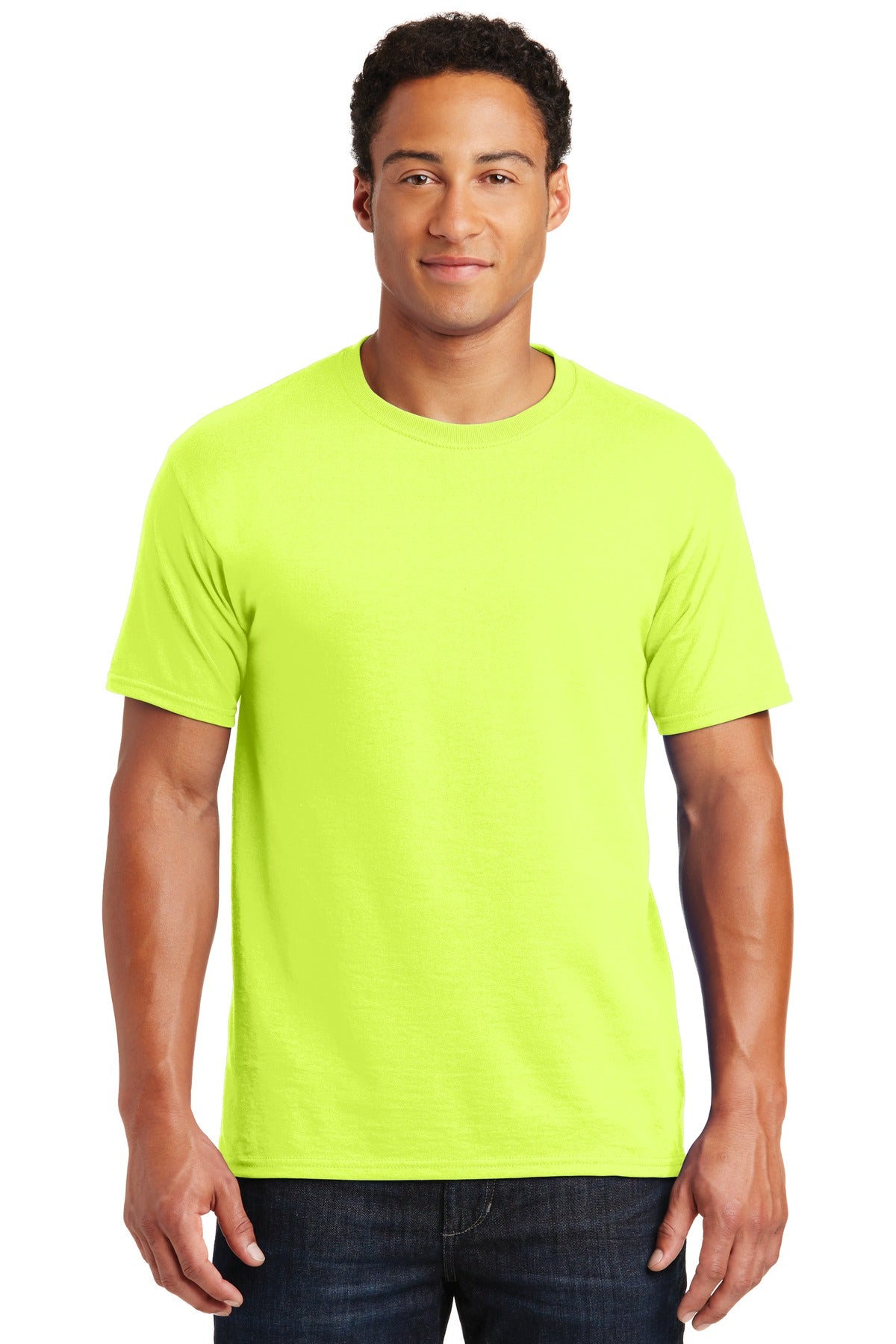 Jerzees® Dri-Power® 50/50 Cotton/Poly T-Shirt - Safety Green - S