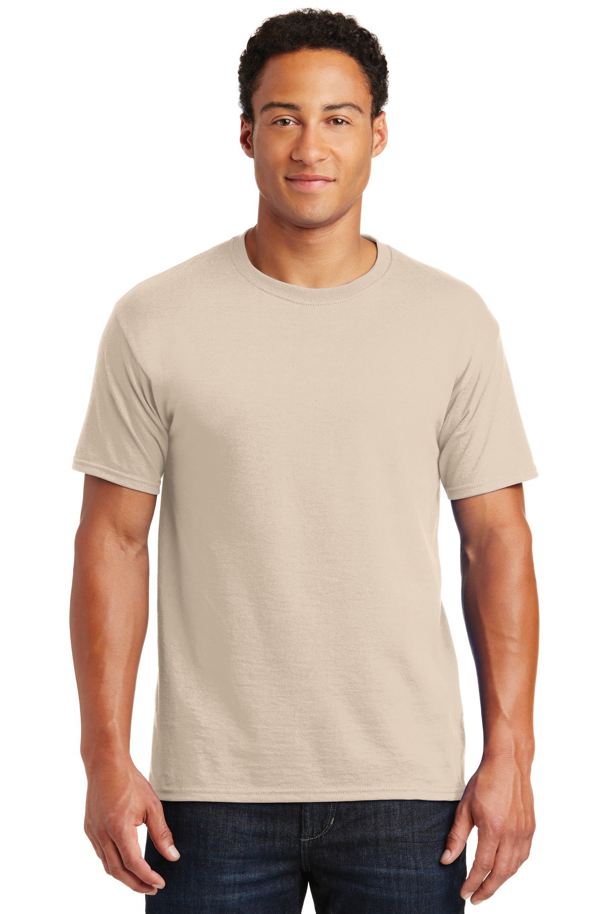 Jerzees® Dri-Power® 50/50 Cotton/Poly T-Shirt - Sandstone - S