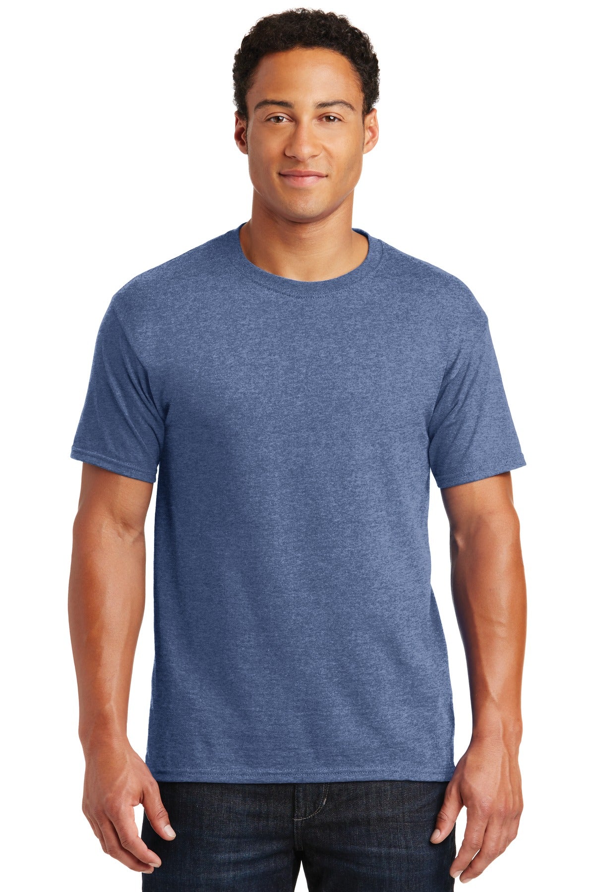 Jerzees® Dri-Power® 50/50 Cotton/Poly T-Shirt - Vintage Heather Blue - S