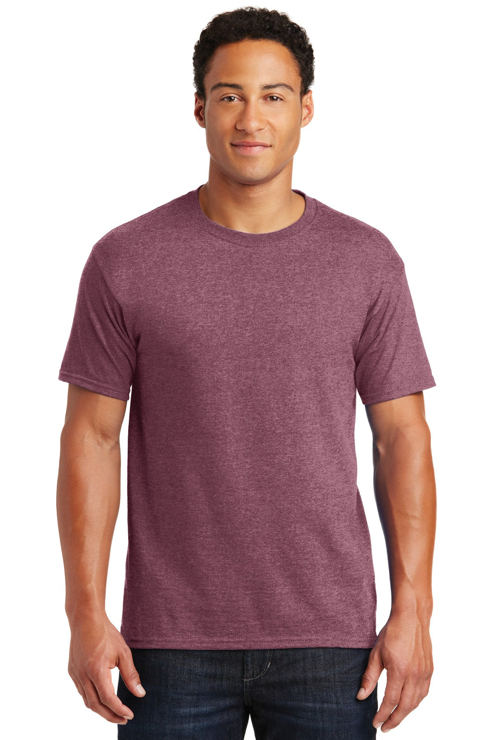 Jerzees® Dri-Power® 50/50 Cotton/Poly T-Shirt - Vintage Heather Maroon - S