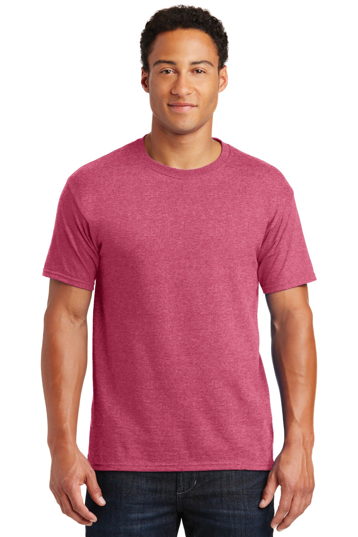 Jerzees® Dri-Power® 50/50 Cotton/Poly T-Shirt - Vintage Heather Red - S
