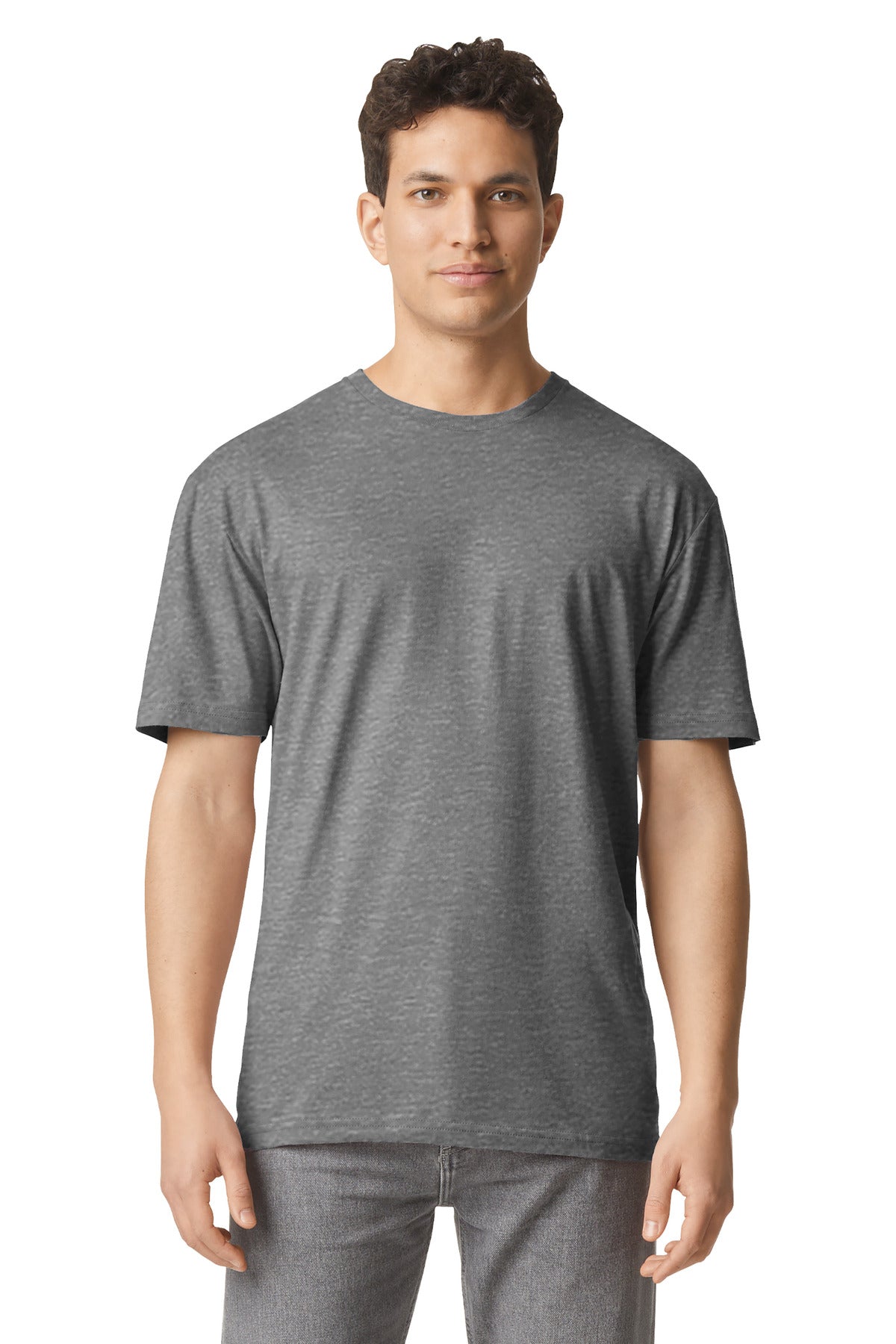 Gildan® Light Cotton Tee - Graphite Heather - XS