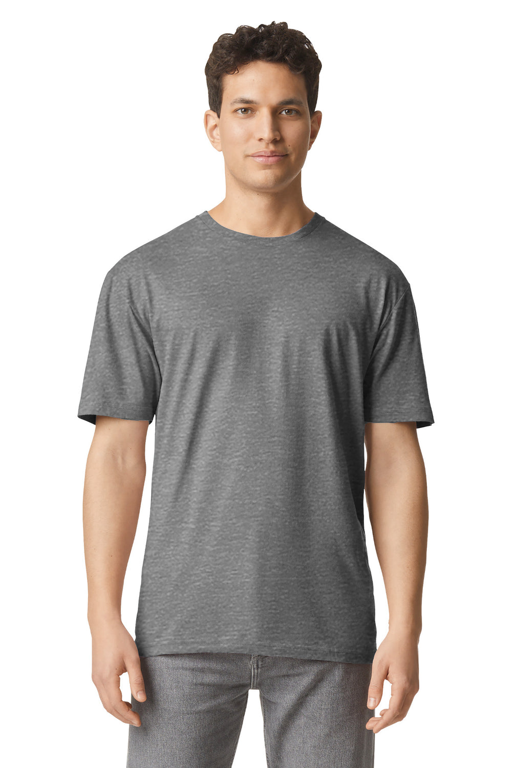 Gildan® Light Cotton Tee - Graphite Heather - XS