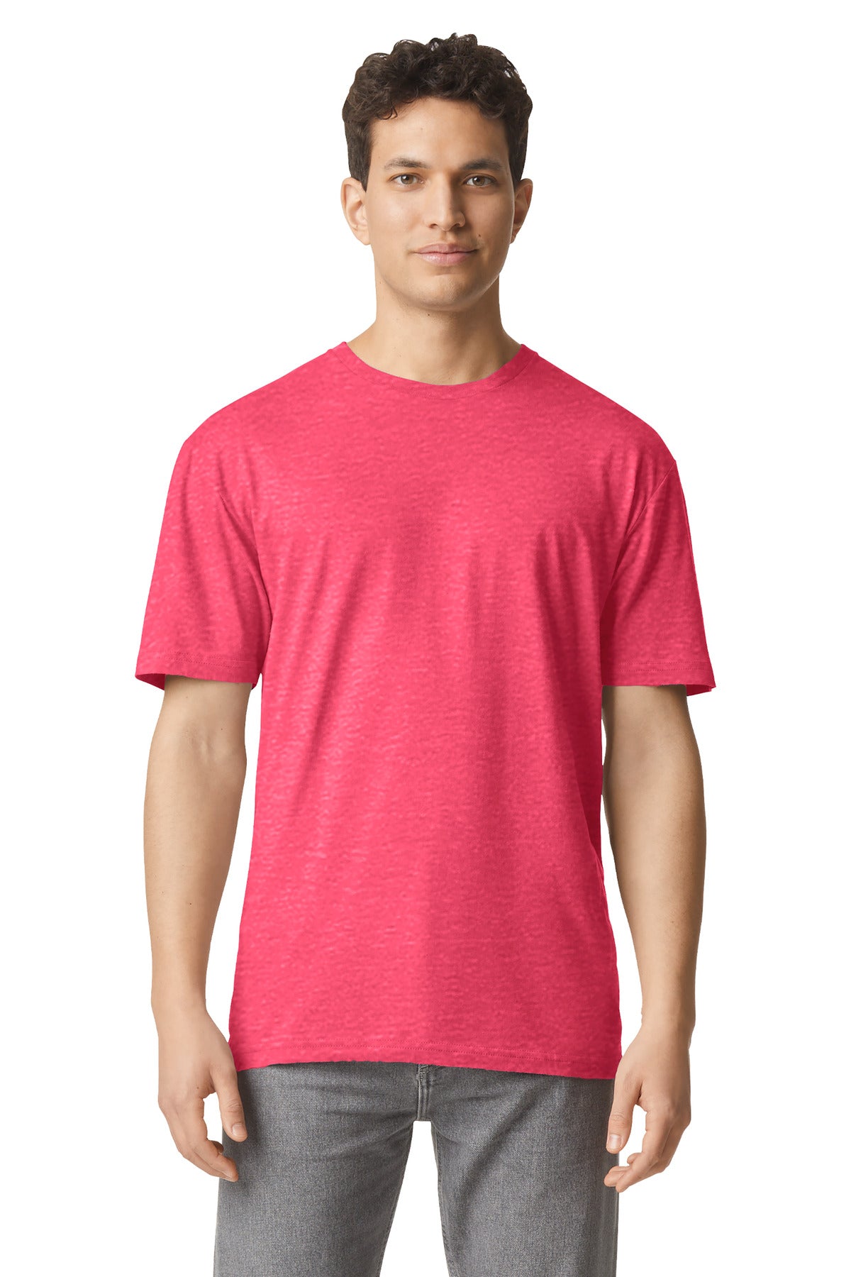 Gildan® Light Cotton Tee - Heather Red - XS