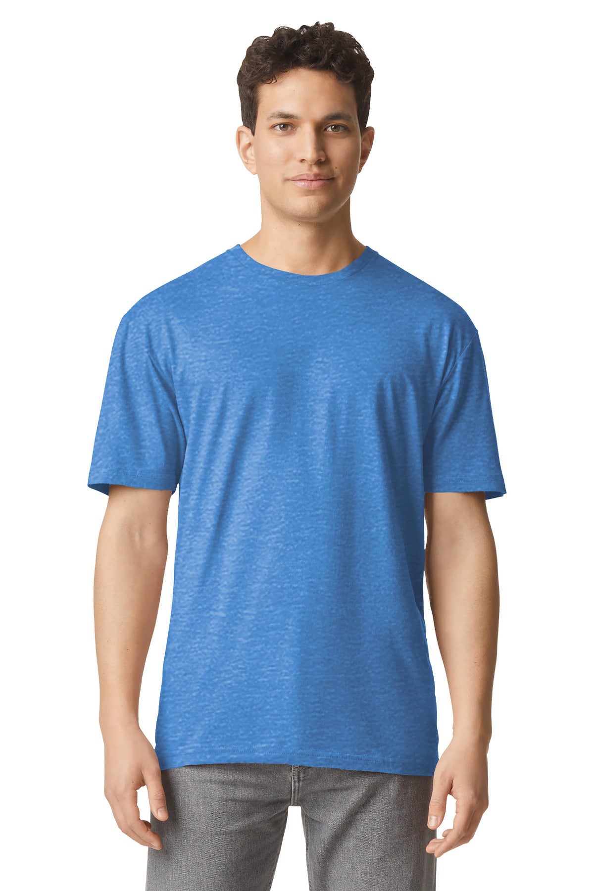 Gildan® Light Cotton Tee - Heather Royal - XS