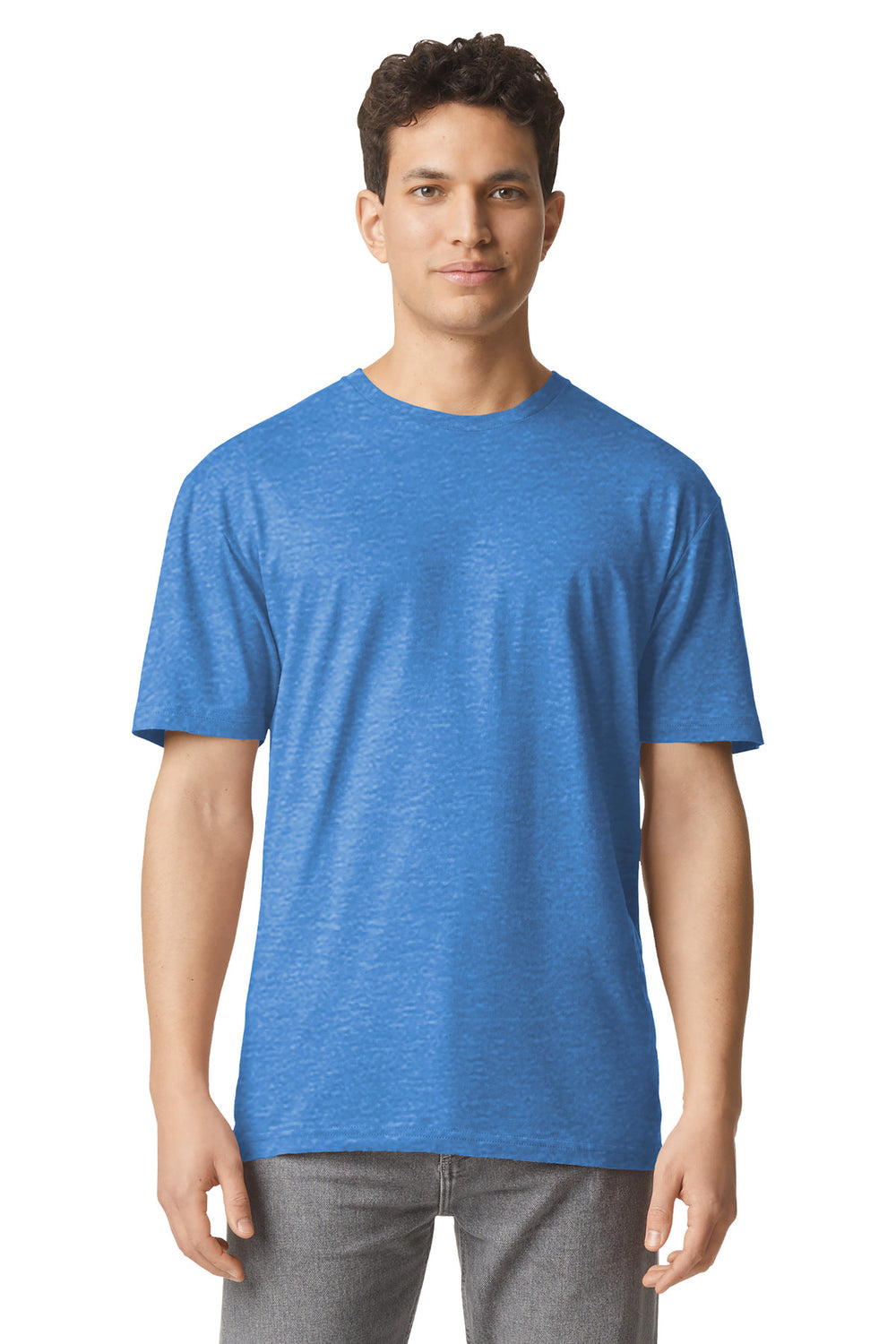 Gildan® Light Cotton Tee - Heather Royal - XS