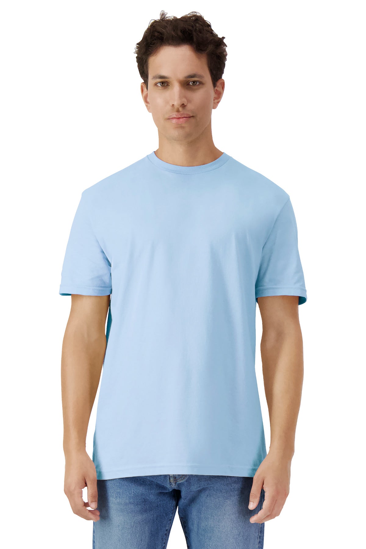 Gildan® Light Cotton Tee - Light Blue - XS