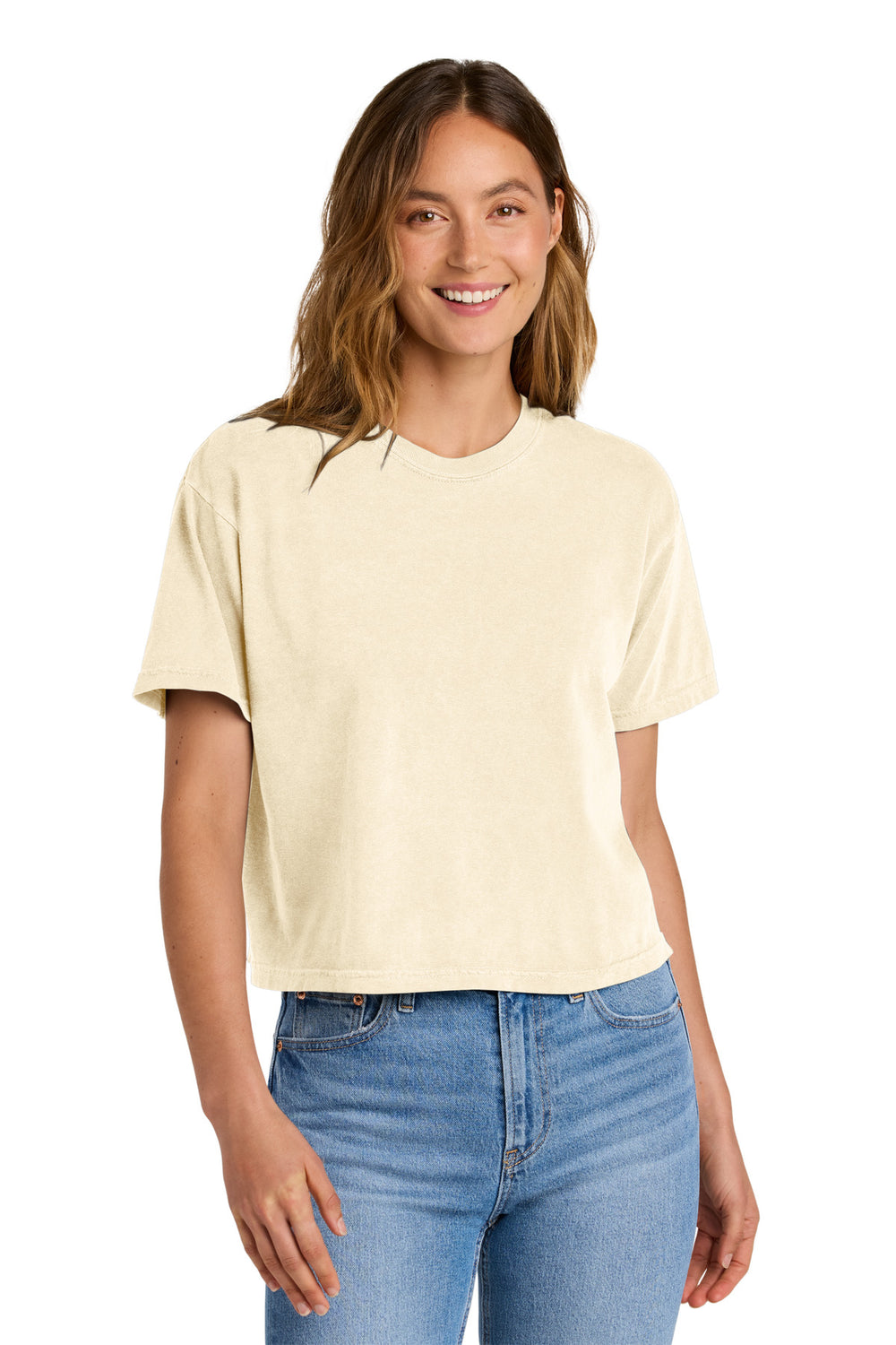 Comfort Colors® Women’s Heavyweight Boxy Tee - Ivory - S