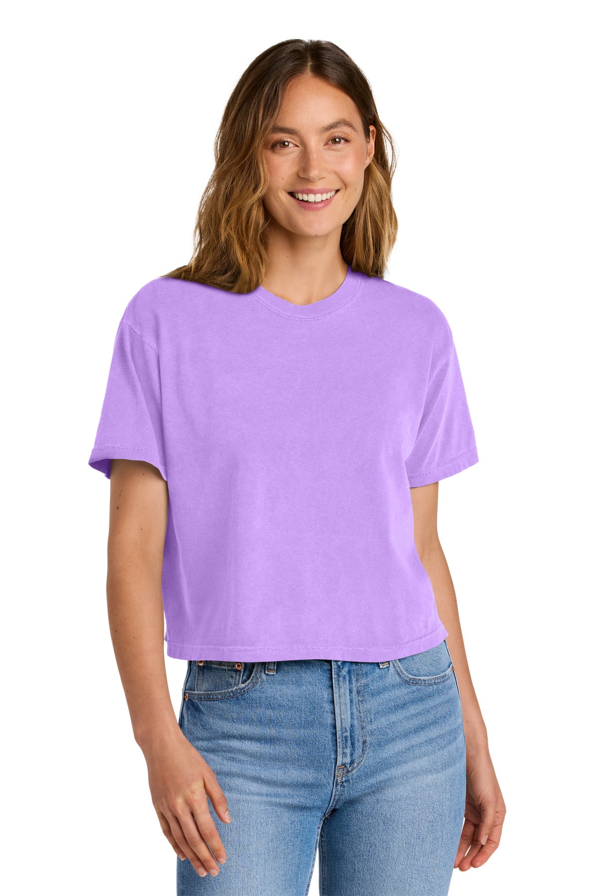 Comfort Colors® Women’s Heavyweight Boxy Tee - Neon Violet - 2XL