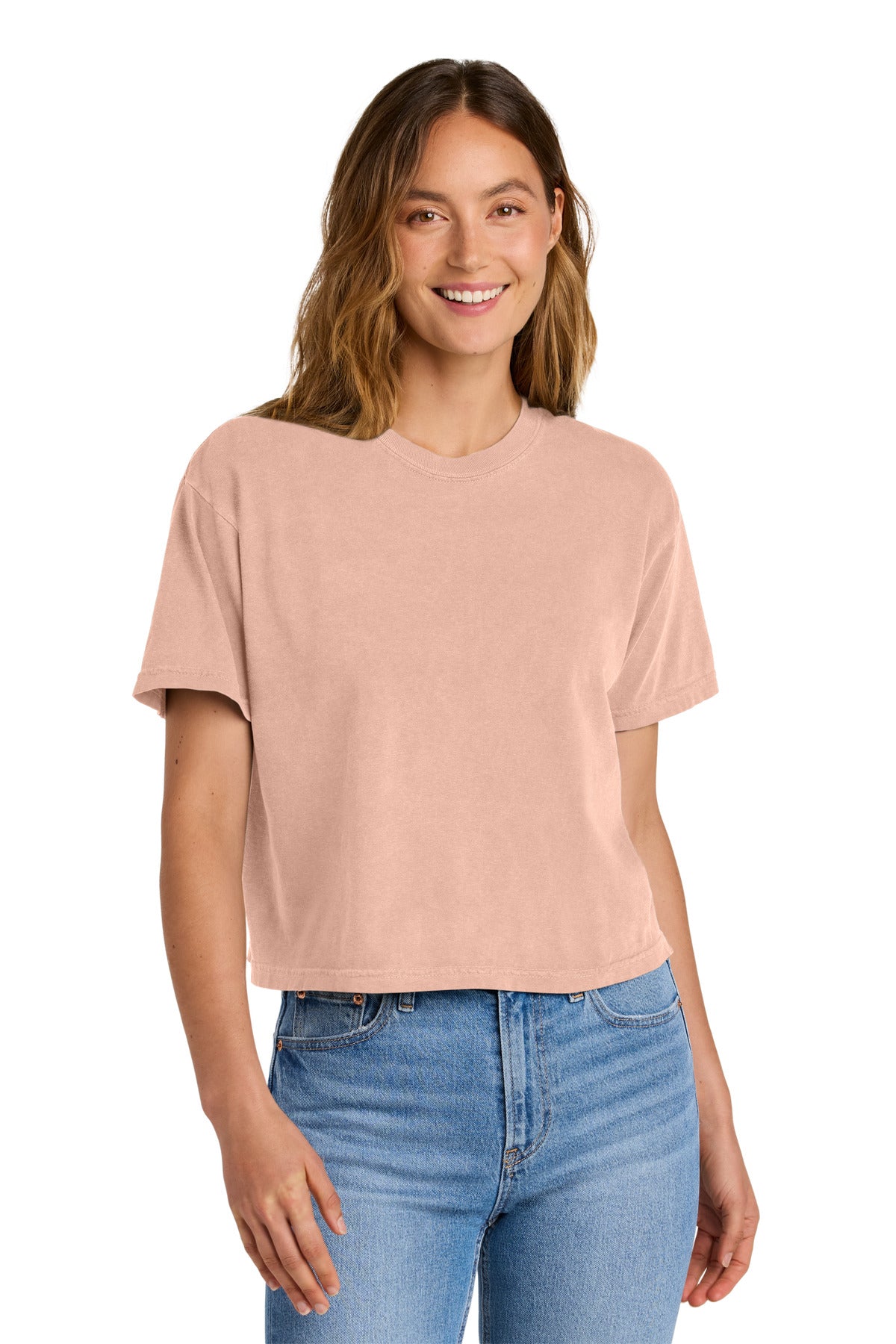 Comfort Colors® Women’s Heavyweight Boxy Tee - Peachy - S