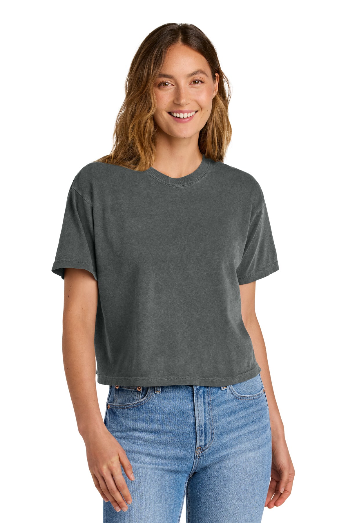 Comfort Colors® Women’s Heavyweight Boxy Tee - Pepper - S