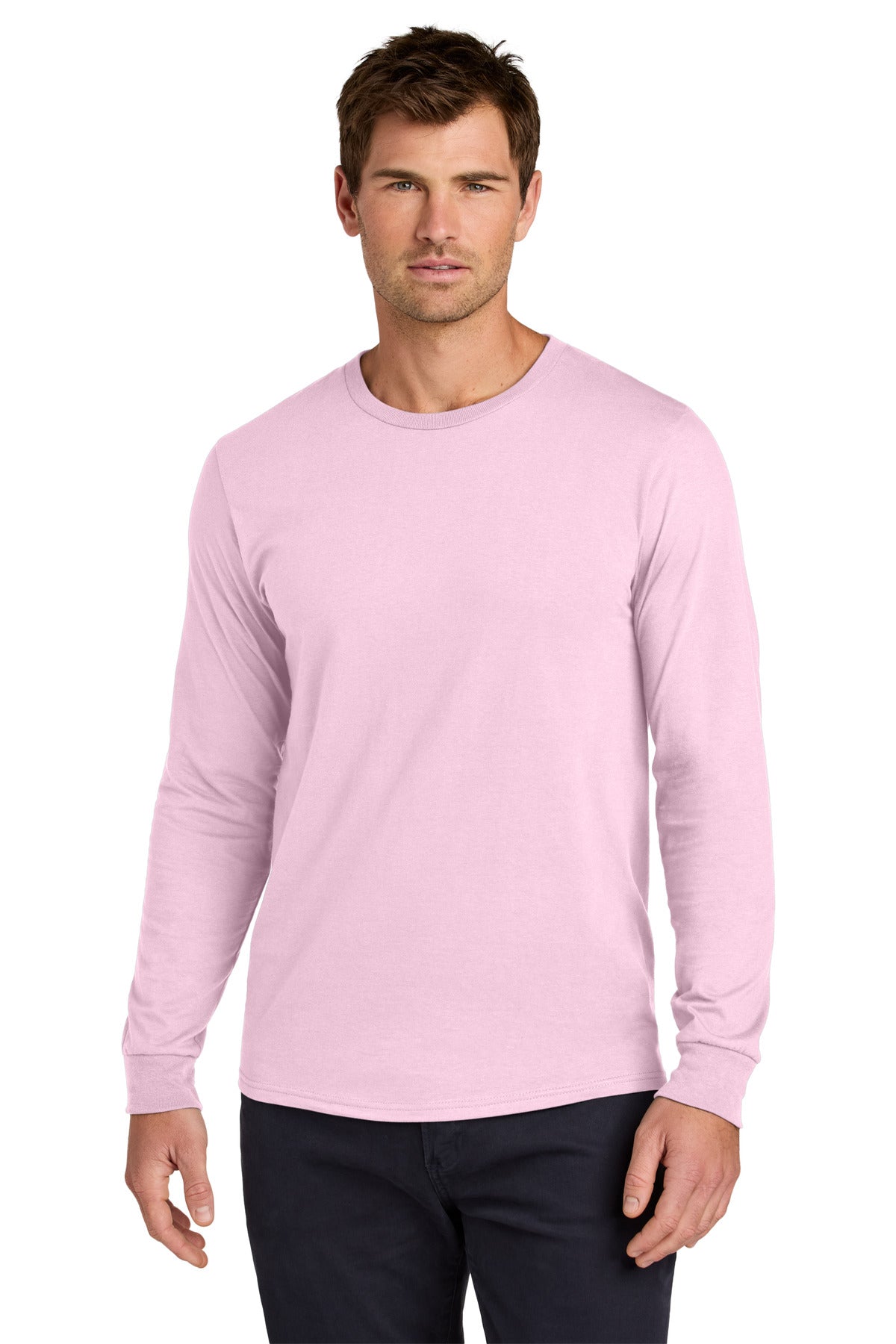 Jerzees Classics® Unisex Cotton Long Sleeve T-Shirt - Classic Pink - S