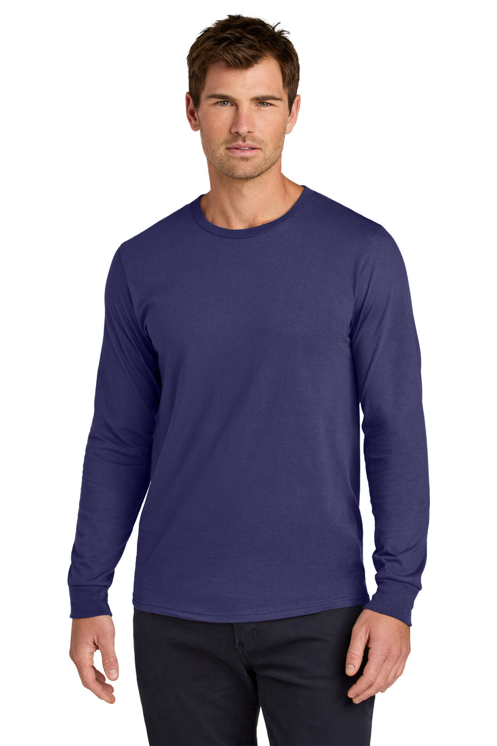Jerzees Classics® Unisex Cotton Long Sleeve T-Shirt - Deep Purple - S