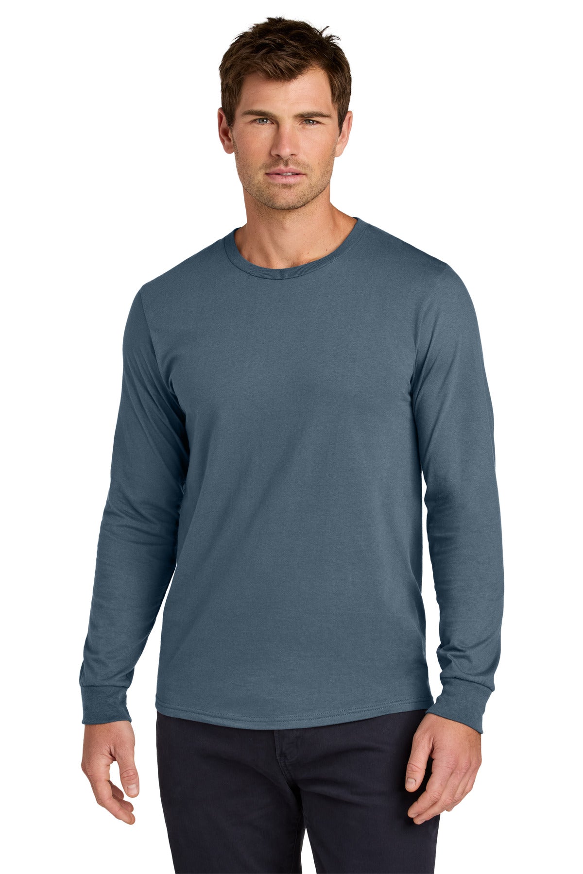 Jerzees Classics® Unisex Cotton Long Sleeve T-Shirt - Denim - S