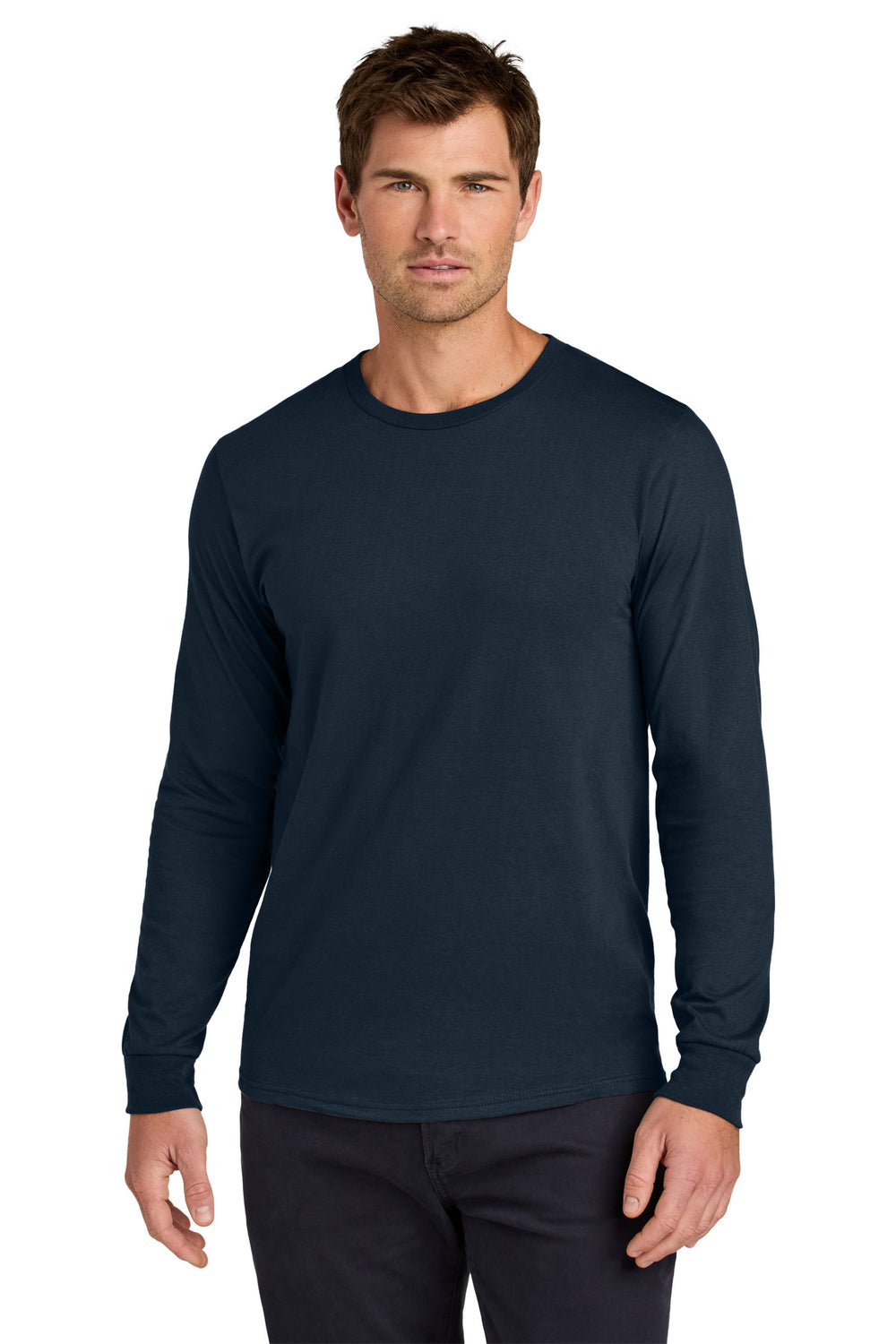 Jerzees Classics® Unisex Cotton Long Sleeve T-Shirt - J. Navy - S
