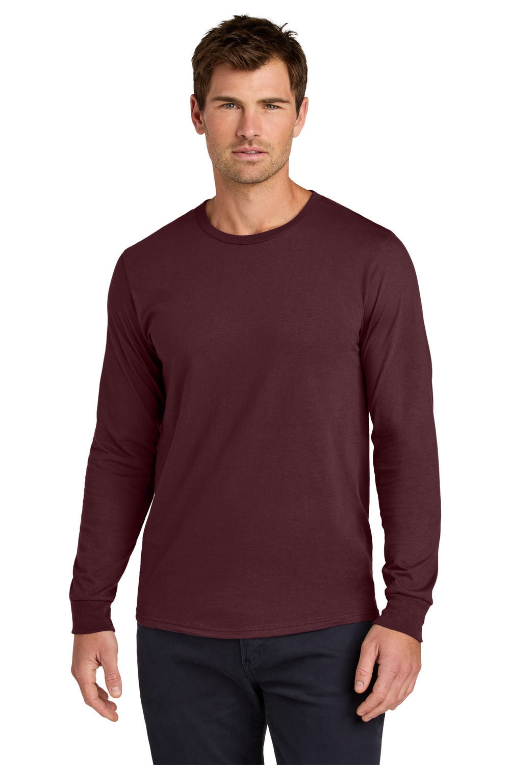 Jerzees Classics® Unisex Cotton Long Sleeve T-Shirt - Maroon - S