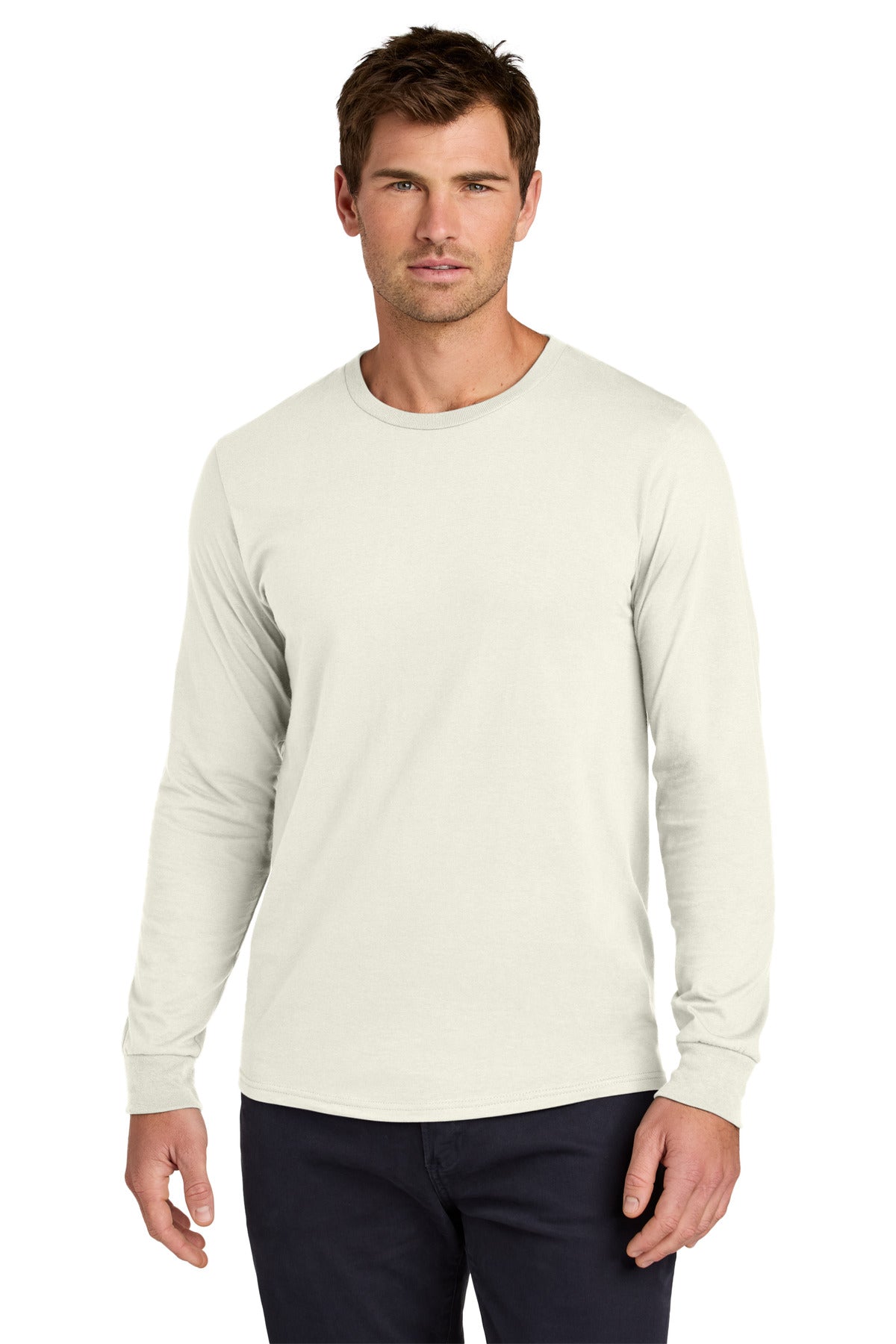Jerzees Classics® Unisex Cotton Long Sleeve T-Shirt - Sweet Cream Heather - S