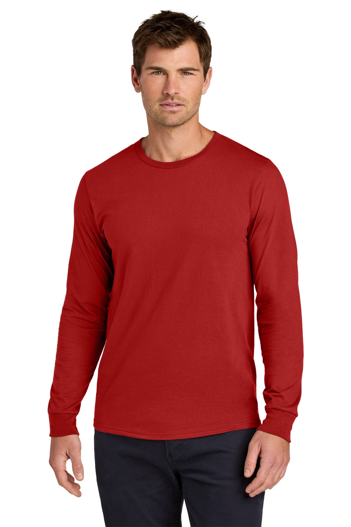 Jerzees Classics® Unisex Cotton Long Sleeve T-Shirt - True Red - S