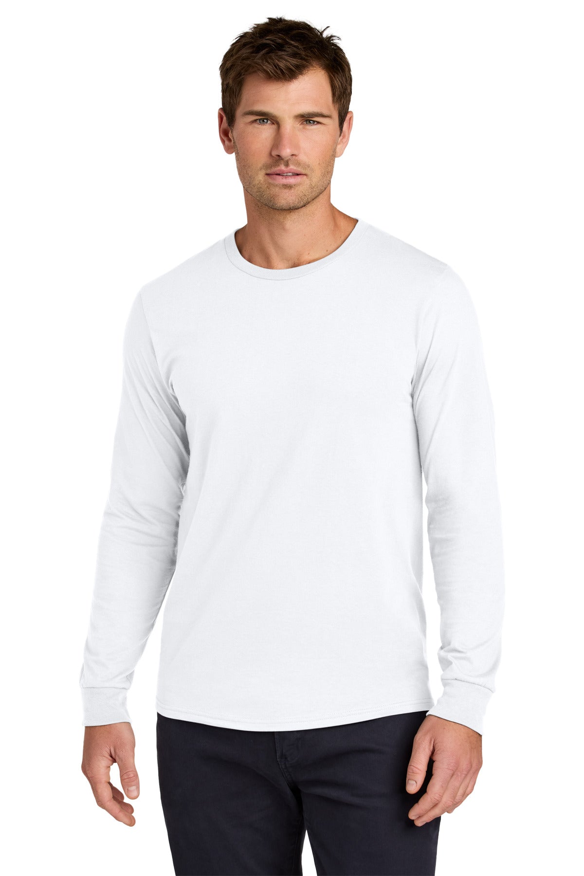 Jerzees Classics® Unisex Cotton Long Sleeve T-Shirt - White - S