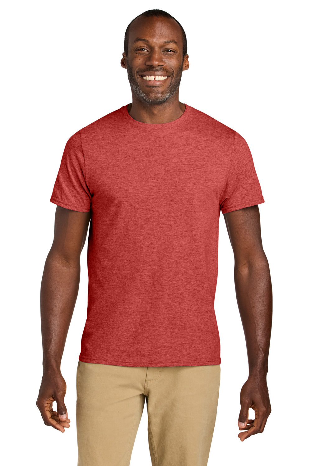 Jerzees Classics™ Unisex Cotton T-Shirt - Fiery Red Heather - 2XL