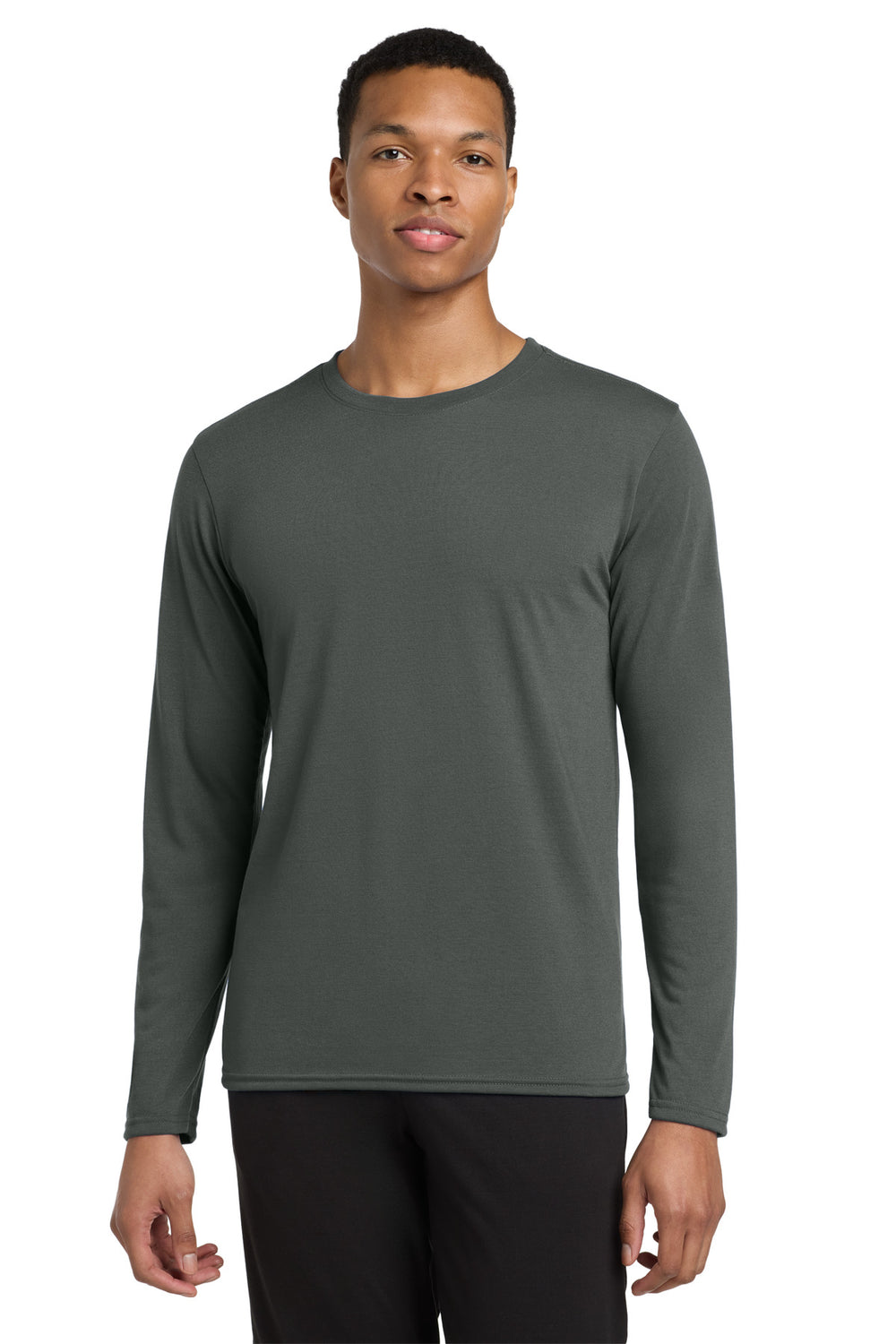 Gildan Performance® Long Sleeve T-Shirt - Charcoal - 2XL