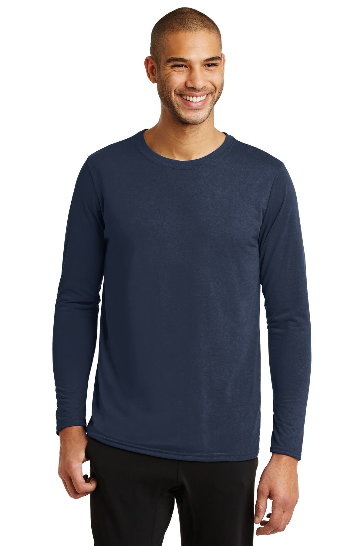 Gildan Performance® Long Sleeve T-Shirt - Navy - S