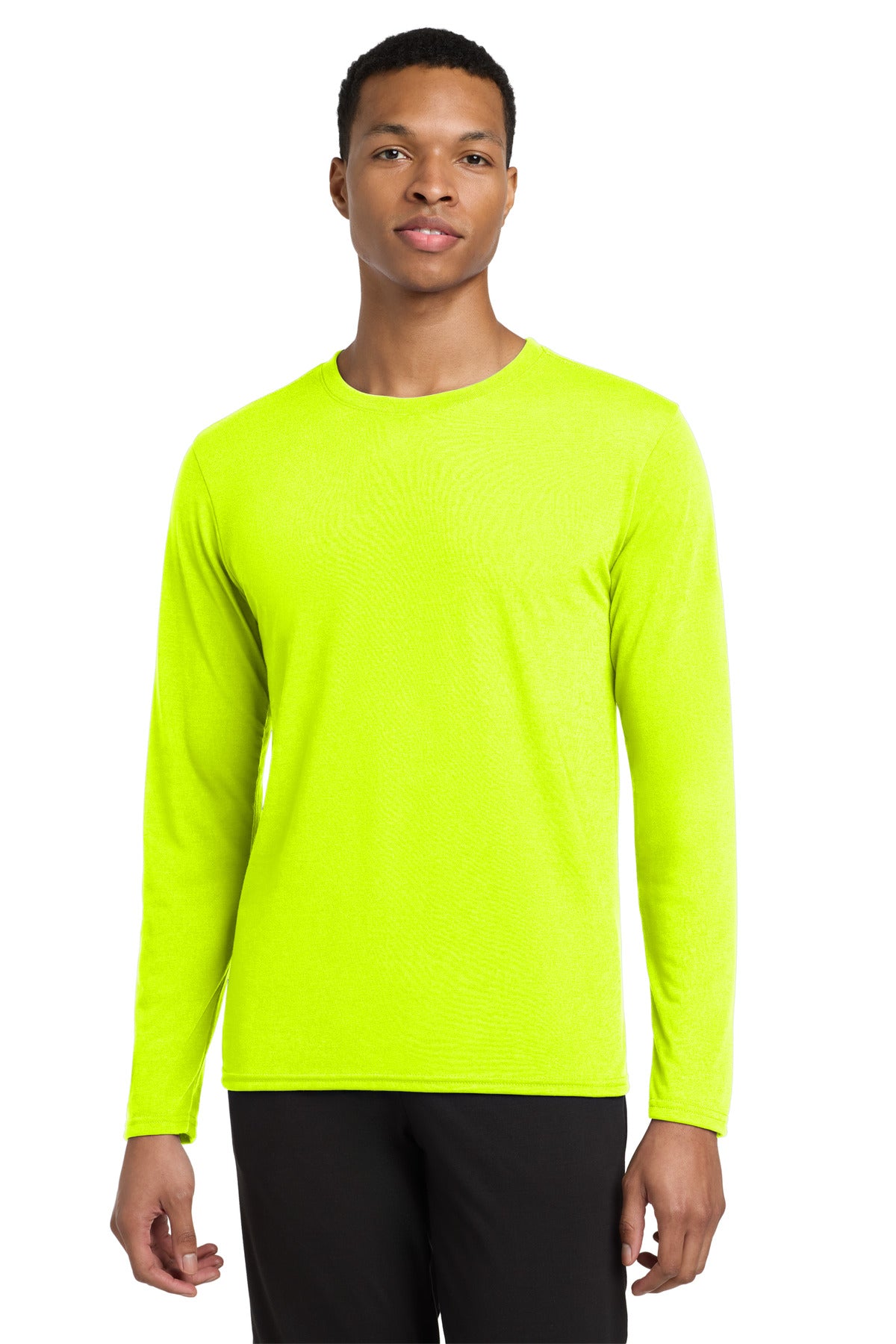 Gildan Performance® Long Sleeve T-Shirt - Safety Green - 2XL