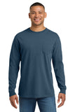 Comfort Colors® Heavyweight Ring Spun Long Sleeve Pocket Tee - Midnight - 2XL