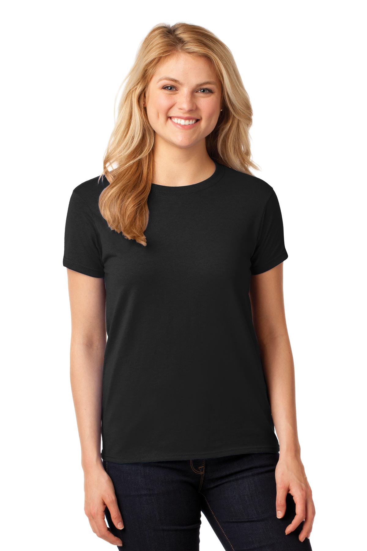 Gildan® Women's Heavy Cotton™ 100% Cotton T-Shirt - Black - S