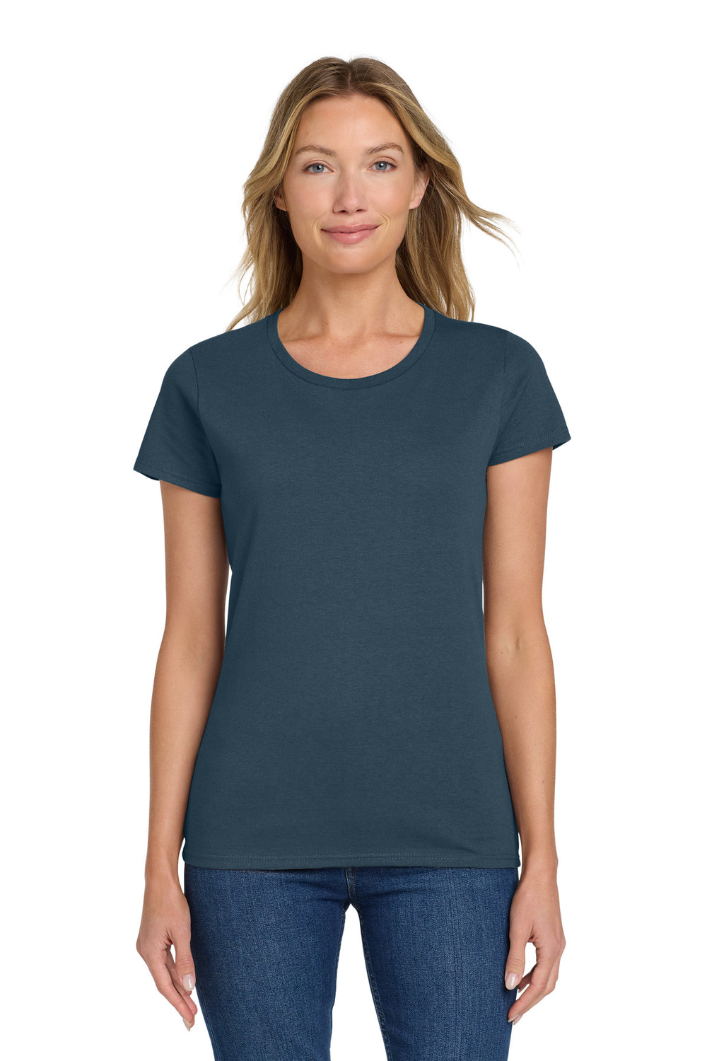 Gildan® Women's Heavy Cotton™ 100% Cotton T-Shirt - Blue Dusk - 2XL